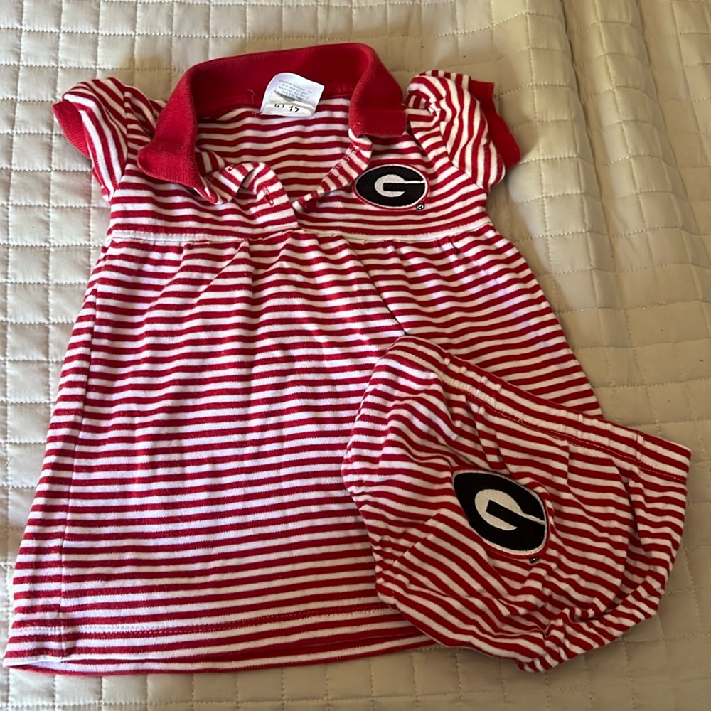 Georgia Football baby girl outfit
